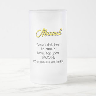 Taza De Cristal Esmerilado Meerkat Beer Frosted Mug