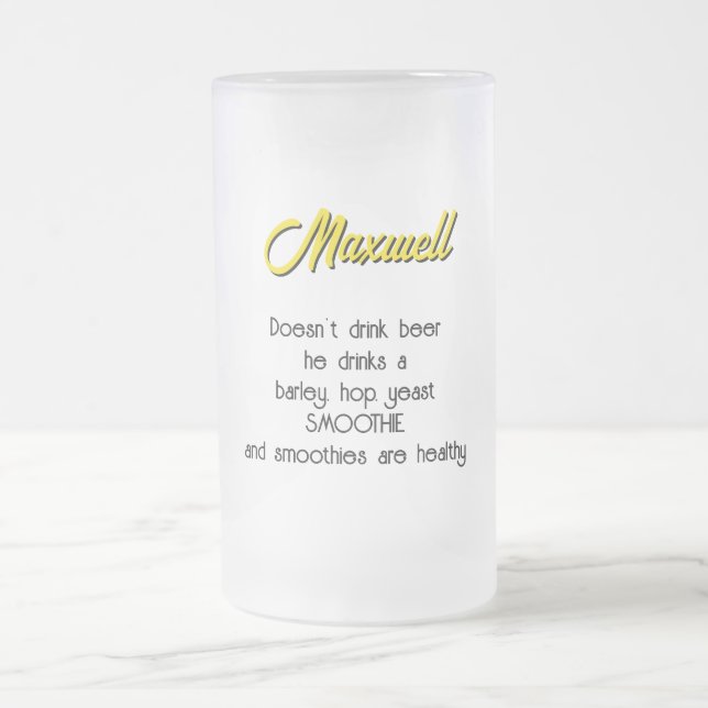 Taza De Cristal Esmerilado Meerkat Beer Frosted Mug (Centro)