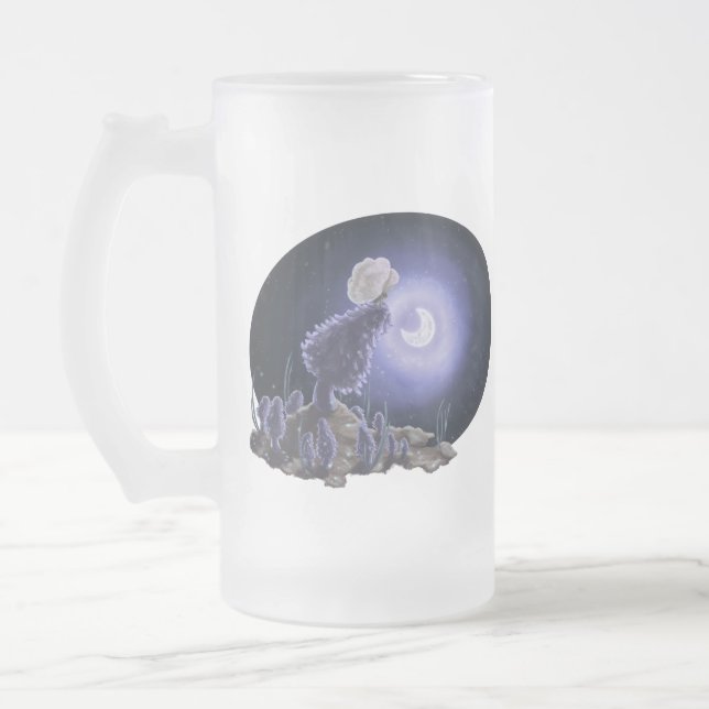 Taza De Cristal Esmerilado Meeting at Moonlight (Izquierda)