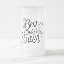Taza De Cristal Esmerilado Mejor Abuela de la Historia