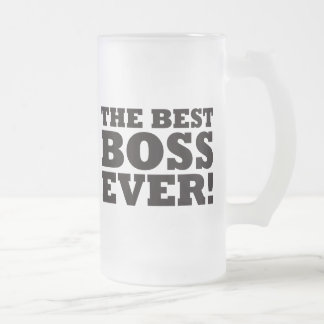Taza De Cristal Esmerilado Mejor Boss nunca