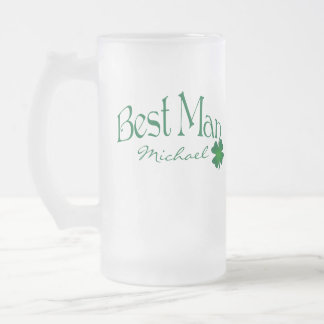 Taza De Cristal Esmerilado Mejor cerveza personalizada Stein del hombre del
