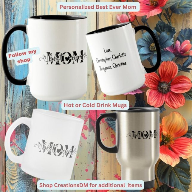 Taza De Cristal Esmerilado Mejor Día de la Madre (Subido por el creador)
