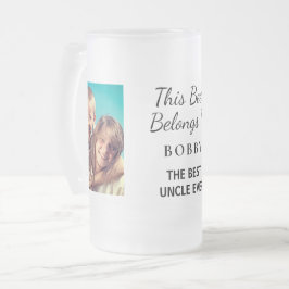 Taza De Cristal Esmerilado Mejor foto de tío