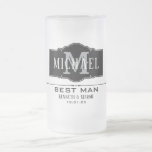 TAZA DE CRISTAL ESMERILADO MEJOR HOMBRE PERSONALIZADO<br><div class="desc">MEJOR HOMBRE PERSONALIZADO Cerveza de vidrio escarcha</div>