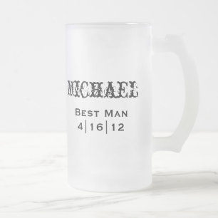 Taza De Cristal Esmerilado Mejor Mug de Hombre Personalizado