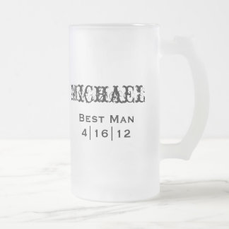 Taza De Cristal Esmerilado Mejor Mug de Hombre Personalizado