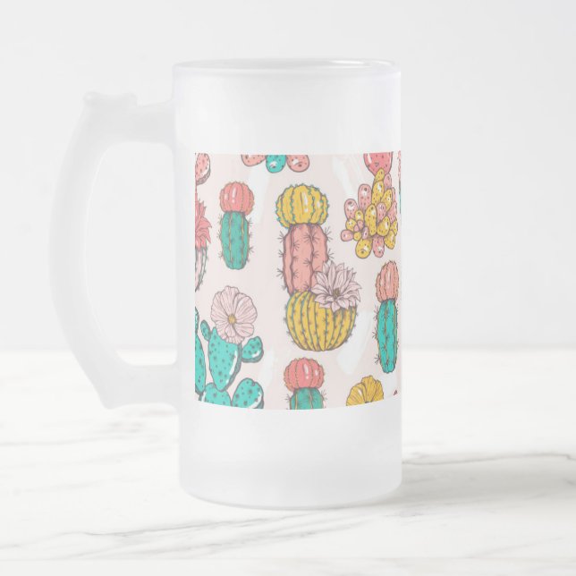 Taza De Cristal Esmerilado Mejor Mug de Vidrio Escarado (Izquierda)