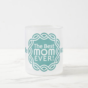 Taza De Cristal Esmerilado MEJOR mugre personalizado monograma