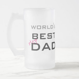 Taza De Cristal Esmerilado Mejor Padrastro del Mundo Día del Padre Personaliz