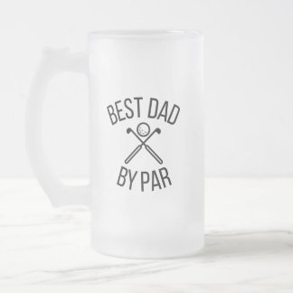 Taza De Cristal Esmerilado Mejor padre por par