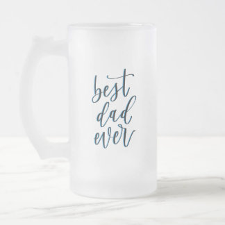 Taza De Cristal Esmerilado MEJOR PAPÁ ALGUNA personalizado Frosted Beer Mug