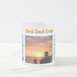 Taza De Cristal Esmerilado Mejor Papá del Mundo