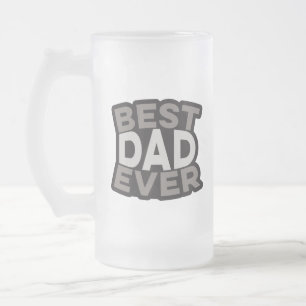 Taza De Cristal Esmerilado Mejor Papá Nunca  