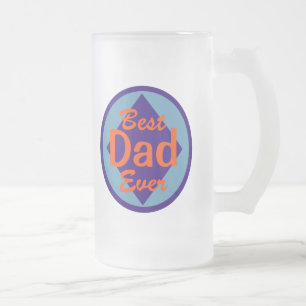 Taza De Cristal Esmerilado Mejor Papá Nunca Mug