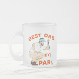 Taza De Cristal Esmerilado Mejor Papá Por Par