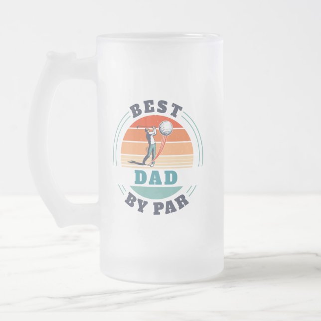 Taza De Cristal Esmerilado Mejor Papá Por Par Recuerdo Personalizado (Izquierda)