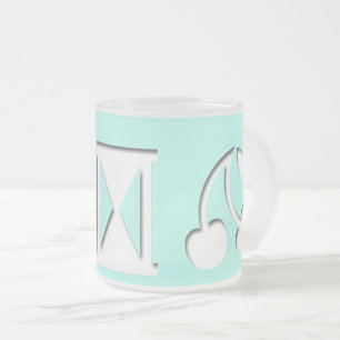 Taza De Cristal Esmerilado ¿Mensaje codificado? Glas Mug escarcha