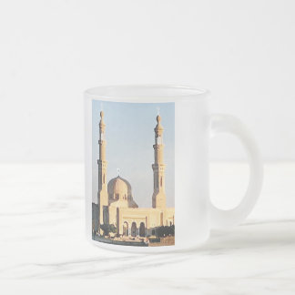 Taza De Cristal Esmerilado Mezquita en Asuán Egipto