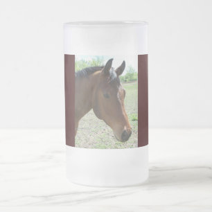 Taza De Cristal Esmerilado Mi amigo, el caballo
