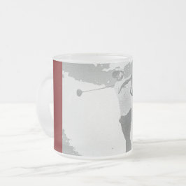 Taza De Cristal Esmerilado Mi Entrenador de Golf Favorito