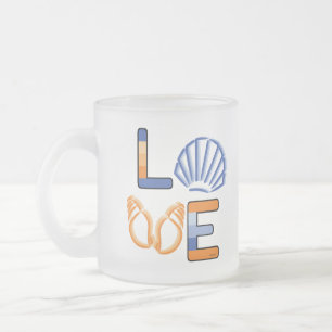 Taza De Cristal Esmerilado Mi gran amor: el mar
