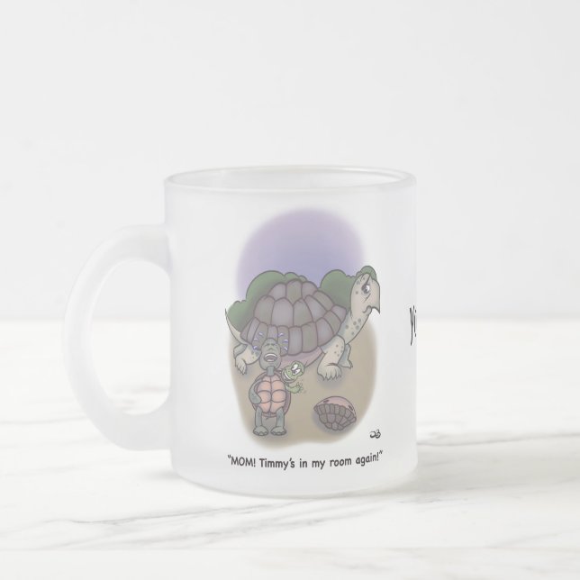 Taza De Cristal Esmerilado Mi habitación (Izquierda)