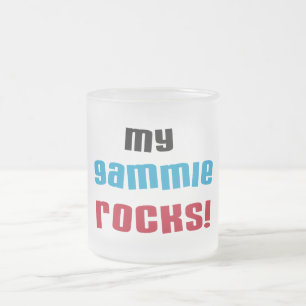 Taza De Cristal Esmerilado Mi juego roca camisetas y regalos
