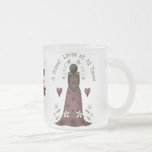 Taza De Cristal Esmerilado Mi mejor amigo