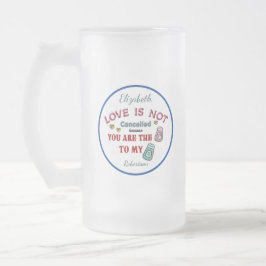Taza De Cristal Esmerilado Mi Pimienta A Tu Amor De La Sal Personaliza
