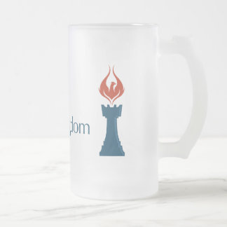 Taza De Cristal Esmerilado ¡Mi reino para una cerveza!