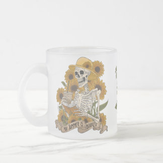 Taza De Cristal Esmerilado Mi verano se cocina