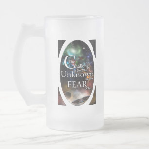 Taza De Cristal Esmerilado Miedo A Lo Desconocido