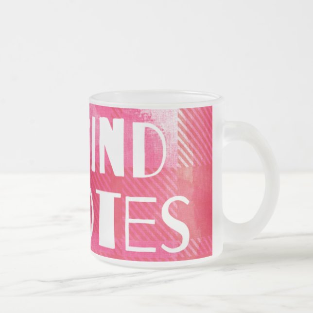 Taza De Cristal Esmerilado Mind Notes Mug (Derecha)