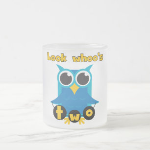 Taza De Cristal Esmerilado Mira las camisetas y regalos de cumpleaños de quié