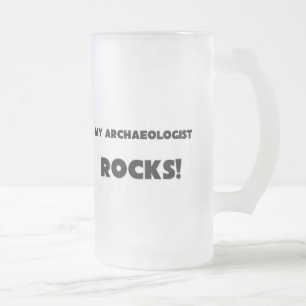 Taza De Cristal Esmerilado ¡MIS ROCAS del arqueólogo!
