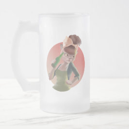 Taza De Cristal Esmerilado Miss Meow - Serie nocturna de bares