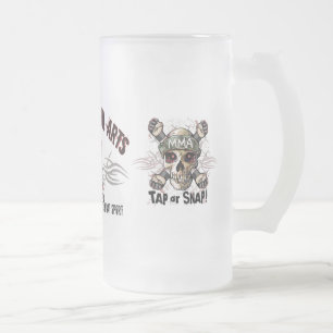 Taza De Cristal Esmerilado MMA de artes marciales mixtas