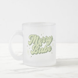Taza De Cristal Esmerilado Moda verde de moda de marihuana con copos de nieve