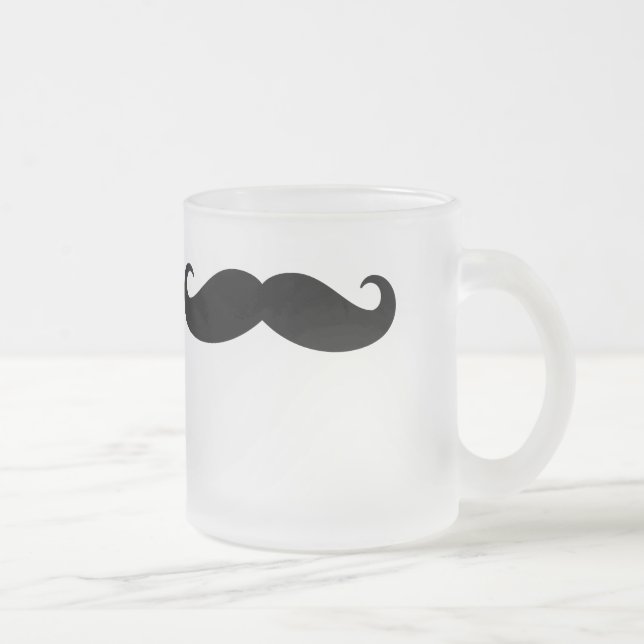 Taza De Cristal Esmerilado Modelo divertido del pelo facial del bigote del (Derecha)