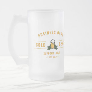 Taza De Cristal Esmerilado Modern Brewer business Proveedor de cerveza