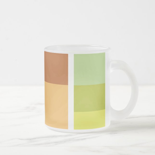 Taza De Cristal Esmerilado Moderno y Simple Mínimo (Derecha)