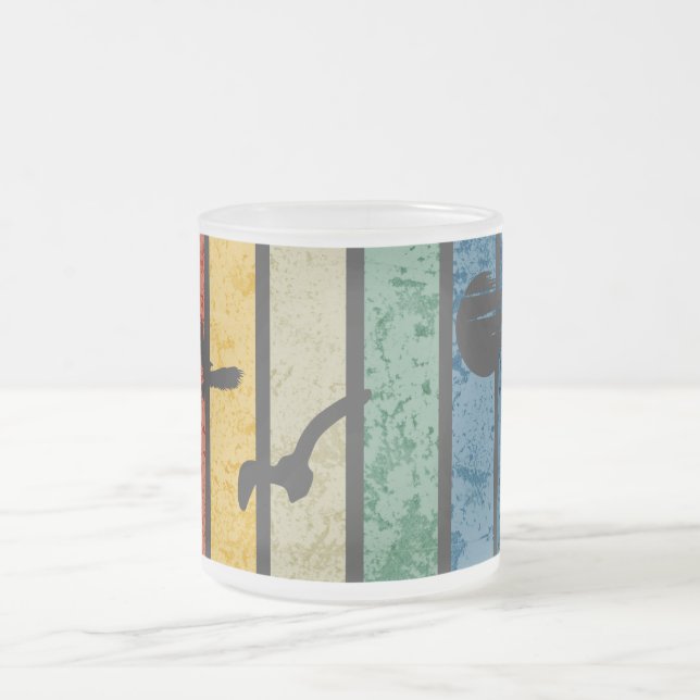 Taza De Cristal Esmerilado Modo de Senderismo Naturaleza al aire libre Montañ (Centro)