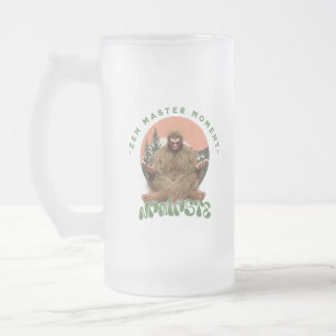 Taza De Cristal Esmerilado Momento del Maestro Zen - Namaste - Meditación de 
