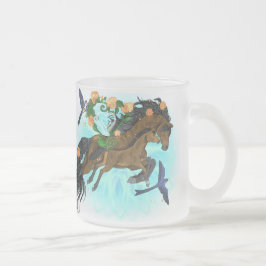 Taza De Cristal Esmerilado Momma Horse~ mugre