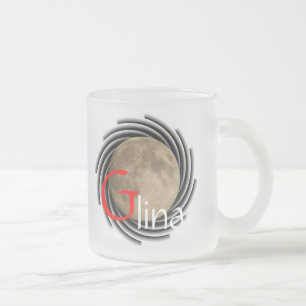 Taza De Cristal Esmerilado Mond, Lune, Luna, Glina, Moon Tasse