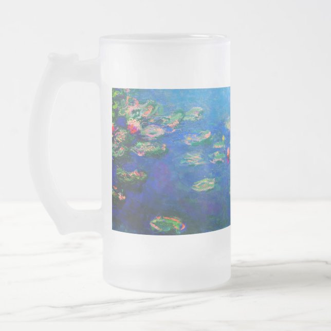 Taza De Cristal Esmerilado Monet Water Lilies 1906 (Izquierda)