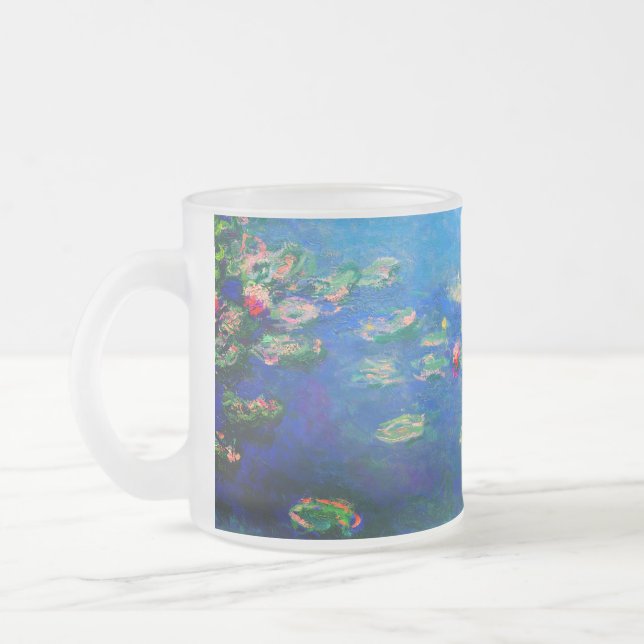 Taza De Cristal Esmerilado Monet Water Lilies 1906 (Izquierda)