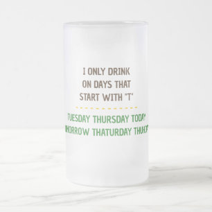 Taza De Cristal Esmerilado Monkey Beer Stein