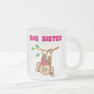 Taza De Cristal Esmerilado Monkey Big Sister